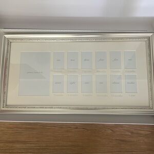 Pottery Barn silver leaf first year frame